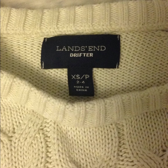 Creme lands end sweater - Picture 2 of 3